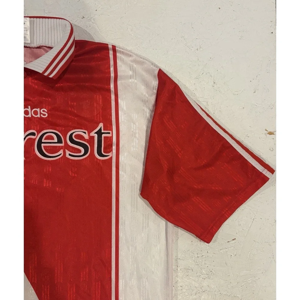 Vintage Adidas AS Monaco 1996-97 Jersey Mens Large Collared Soccer Eurest